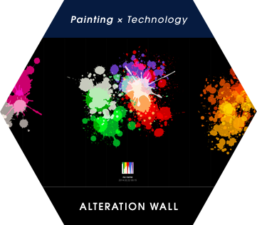 Painting × Technology　ALTERATION WALL